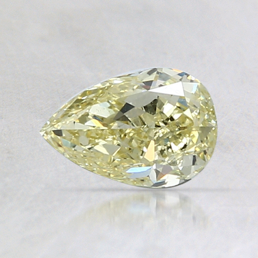 0.87 Ct. Fancy Intense Yellow Pear Diamond