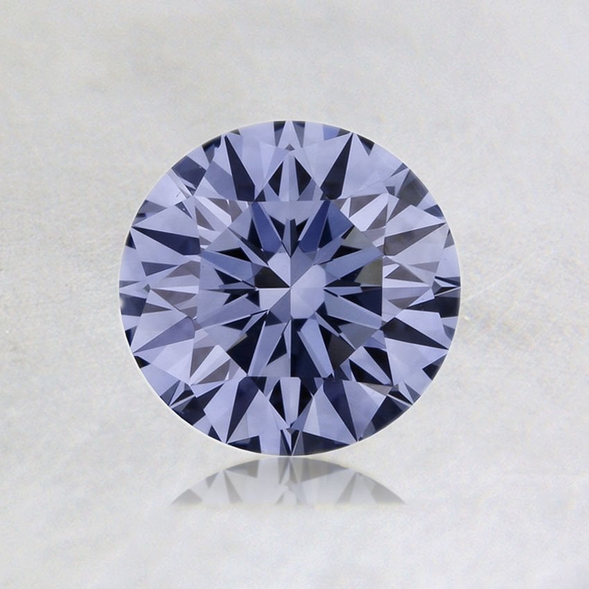 0.52 ct. Lab Grown Fancy Intense Blue Round Diamond