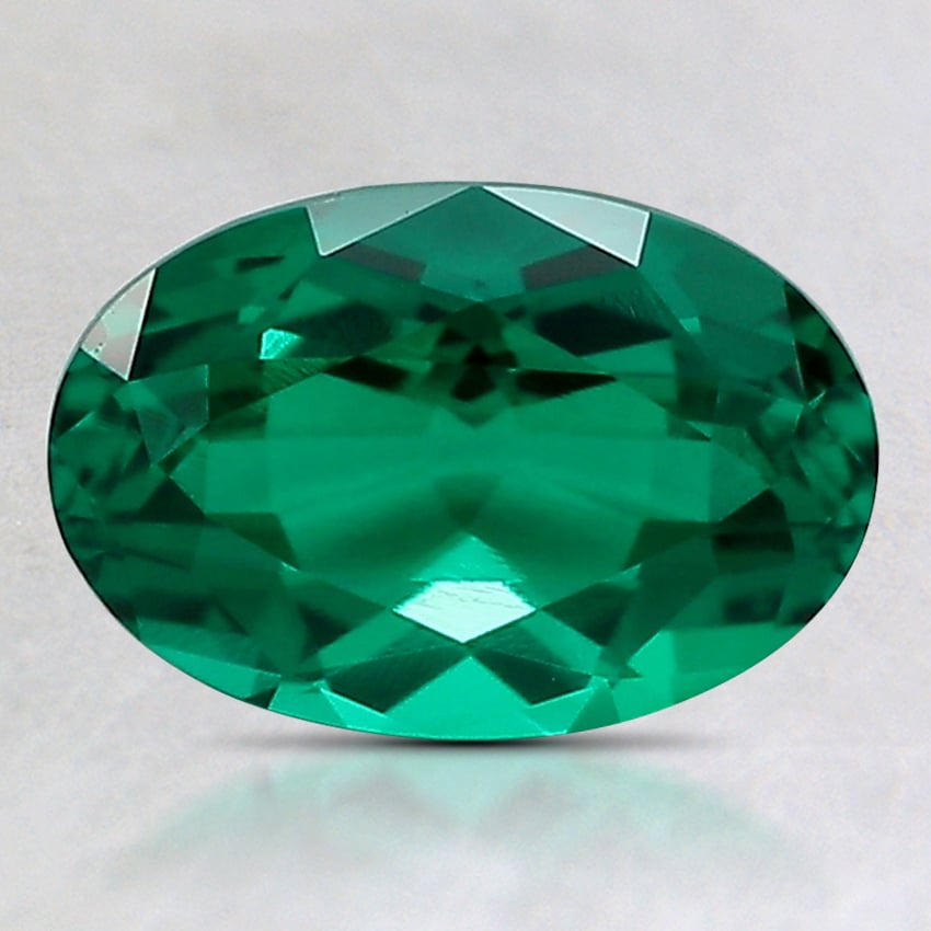 9x6mm Oval Lab Created Emerald