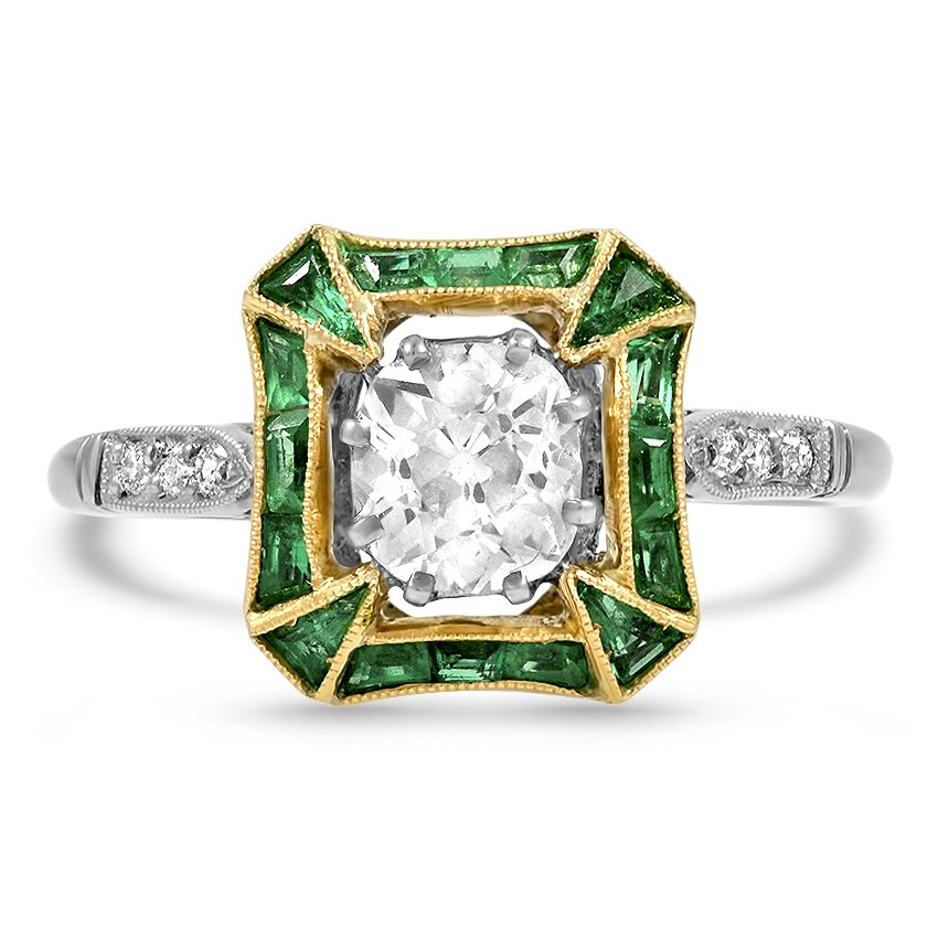 Art Deco Reproduction Diamond Vintage Ring