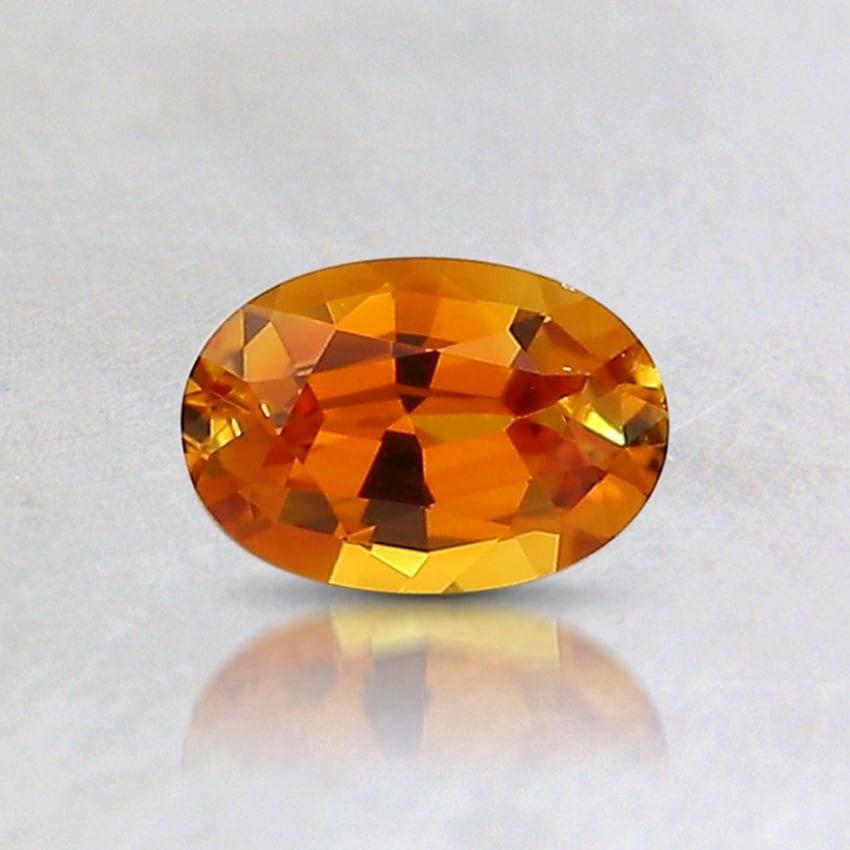 5.9x4.1mm Orange Oval Montana Sapphire
