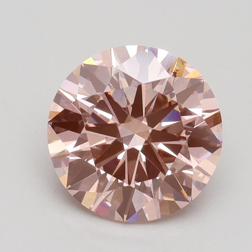 2.07 Ct. Fancy Pink Round Lab Grown Diamond