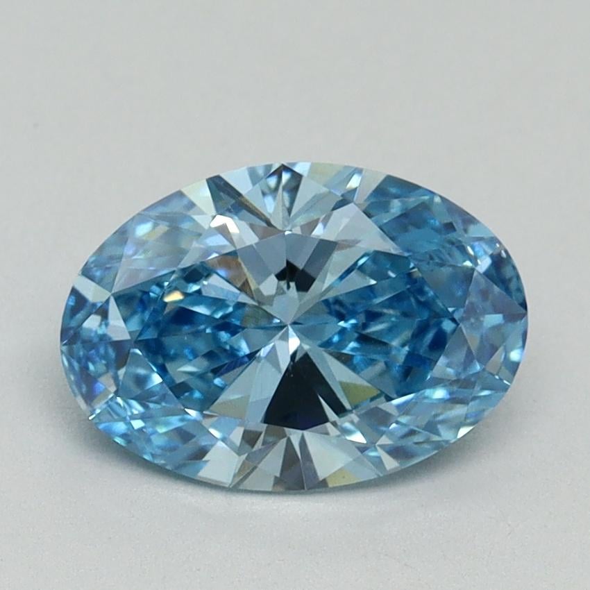 1.50 Ct. Fancy Vivid Blue Oval Lab Grown Diamond