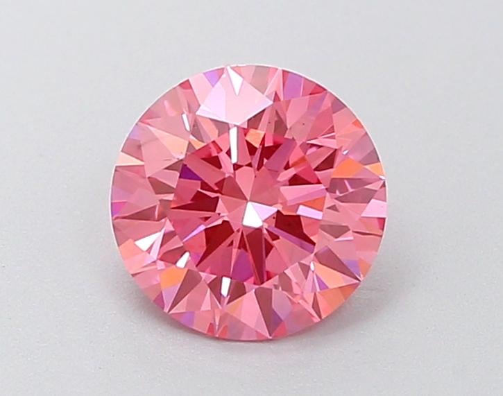 1.23 Ct. Fancy Vivid Pink Round Lab Grown Diamond