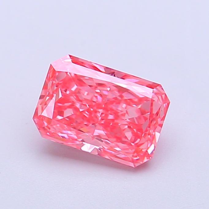 1.02 Ct. Fancy Vivid Pink Radiant Lab Grown Diamond