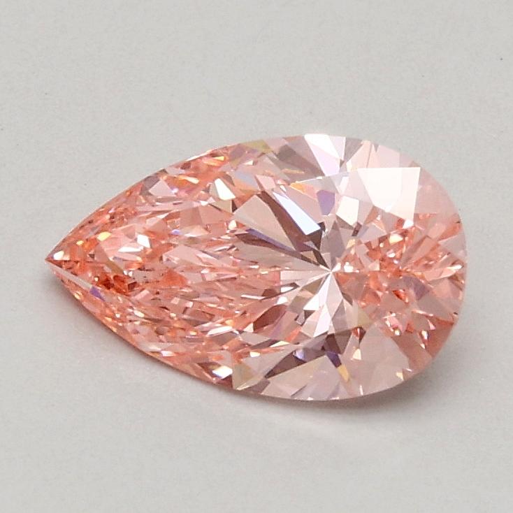 0.59 Ct. Fancy Vivid Pink Pear Lab Grown Diamond