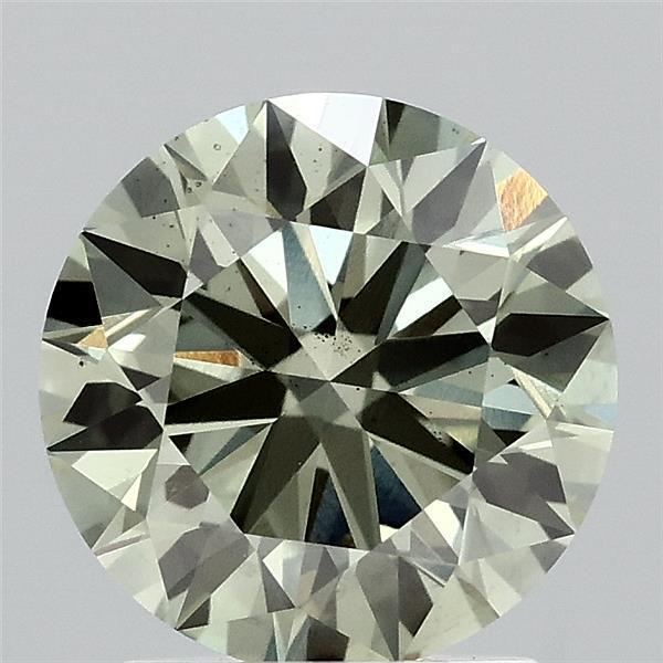 2.02 Ct. Fancy Vivid Green Round Lab Grown Diamond