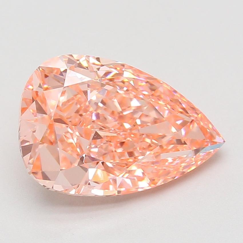 5.10 Ct. Fancy Vivid Pink Pear Lab Grown Diamond