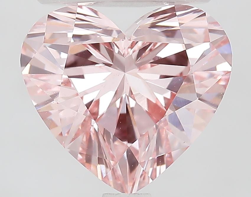 2.52 Ct. Fancy Intense Pink Heart Lab Grown Diamond