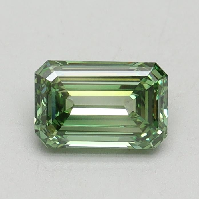 0.70 Ct. Fancy Intense Pacific Green Emerald Lab Grown Diamond