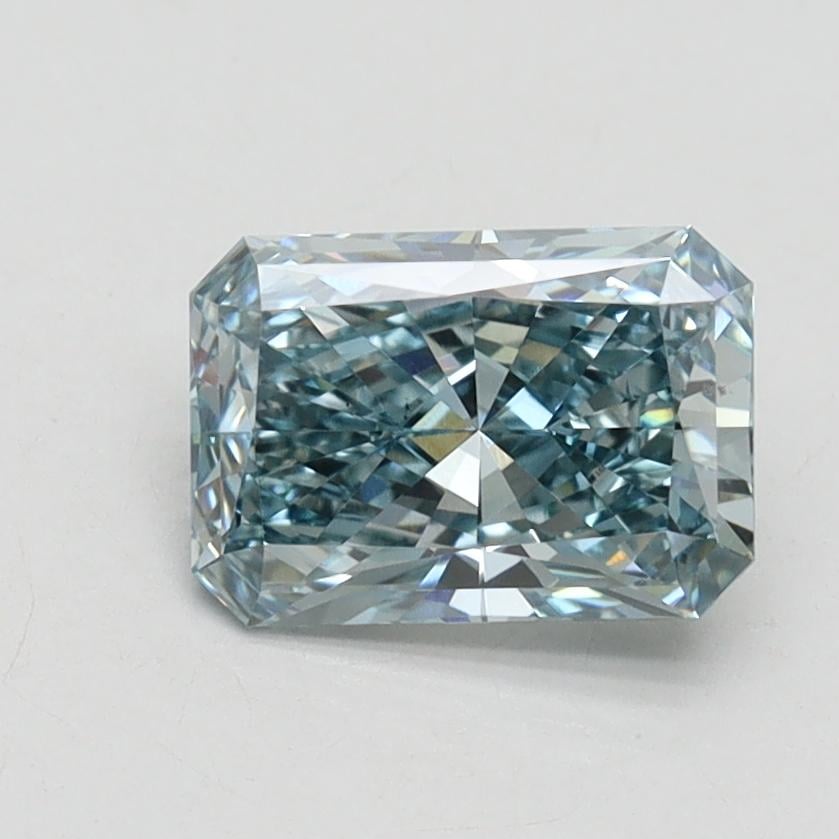 1.18 Ct. Fancy Vivid Blue Radiant Lab Grown Diamond