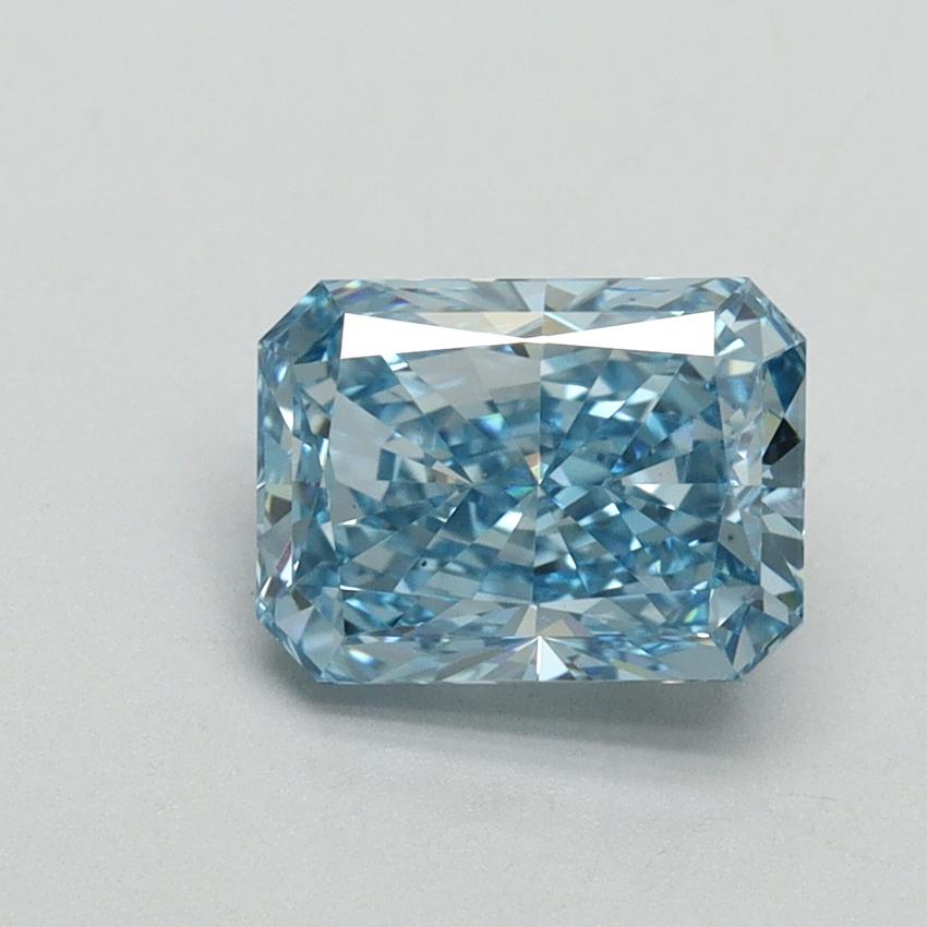 1.51 Ct. Fancy Vivid Blue Radiant Lab Grown Diamond