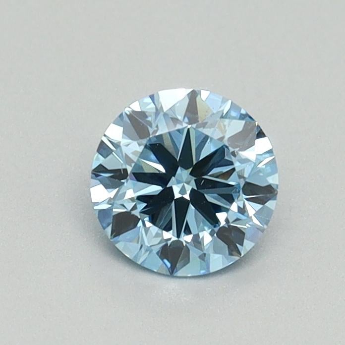 0.50 Ct. Fancy Vivid Blue Round Lab Grown Diamond