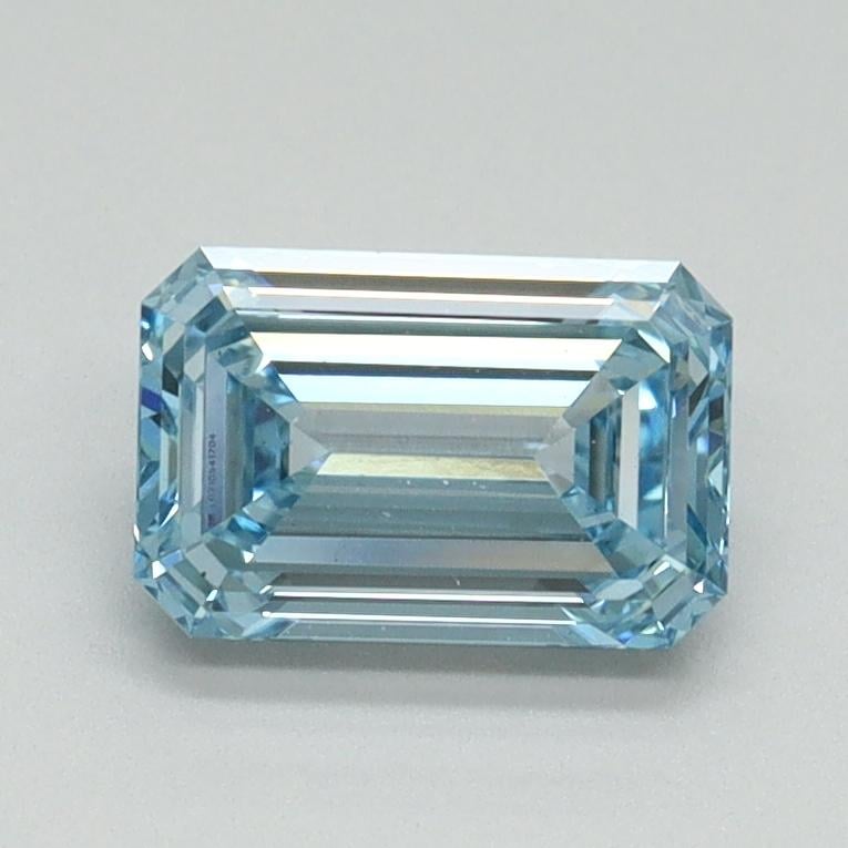 1.03 Ct. Fancy Intense Blue Emerald Lab Grown Diamond