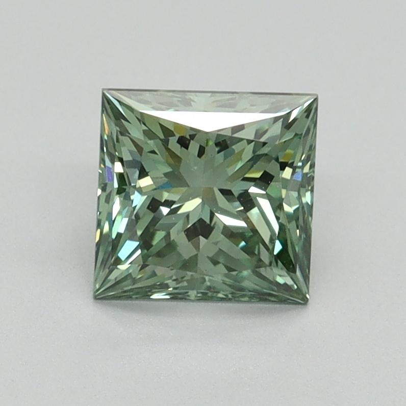1.14 Ct. Fancy Vivid Pacific Green Princess Lab Grown Diamond