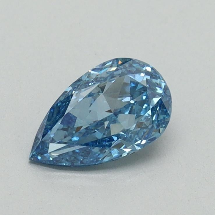 0.58 Ct. Fancy Vivid Malibu Blue Pear Lab Grown Diamond