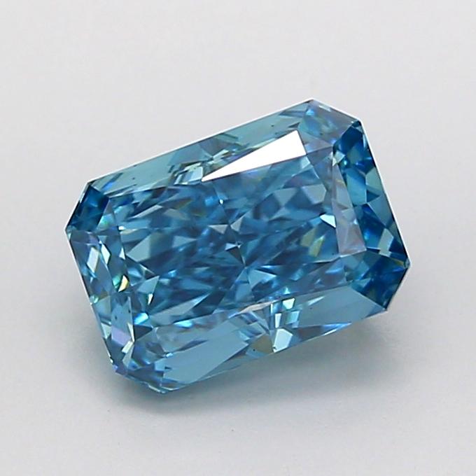 1.42 Ct. Fancy Vivid Blue Radiant Lab Grown Diamond
