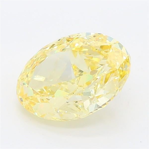 2.29 Ct. Fancy Intense Yellow Oval Lab Grown Diamond