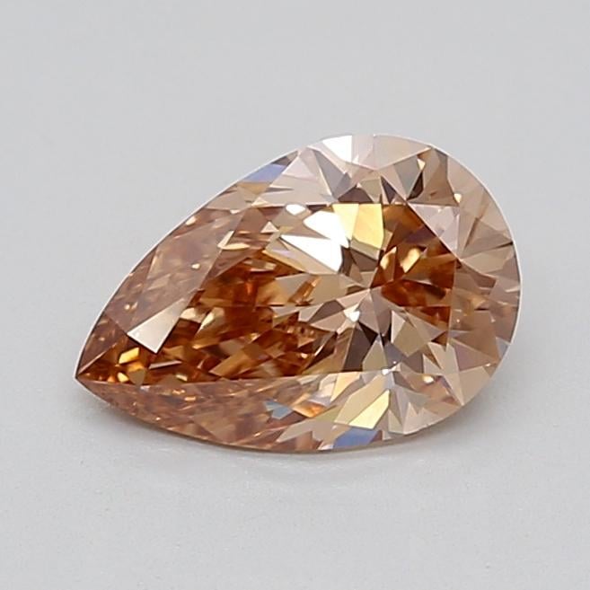1.36 Ct. Light  Brown Pear Lab Grown Diamond