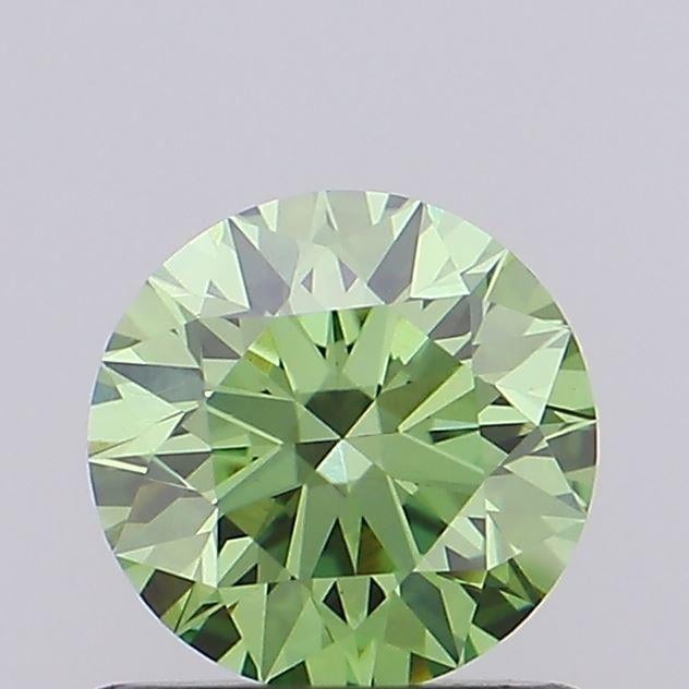 0.94 Ct. Fancy Vivid Green Round Lab Grown Diamond
