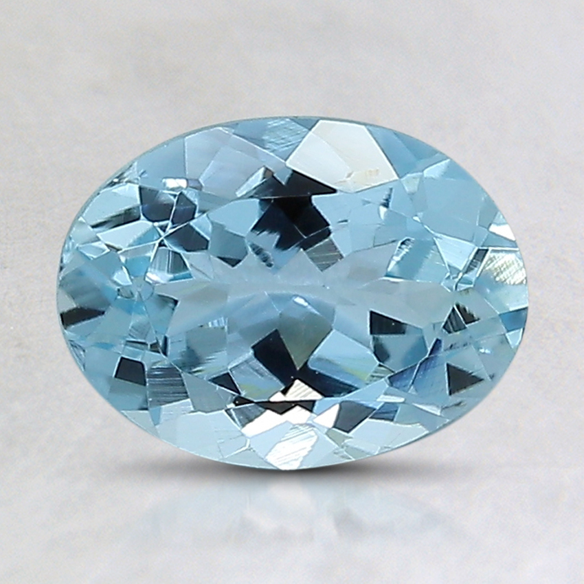 8.2x6.1mm Oval Aquamarine