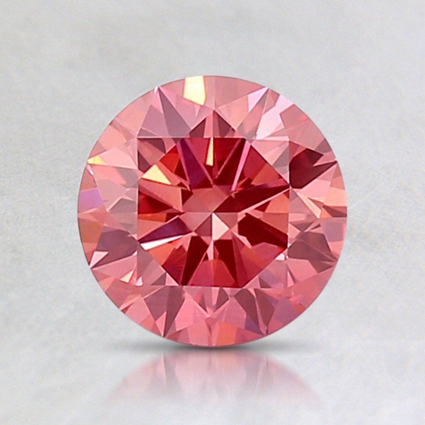 1.01 Ct. Fancy Vivid Pink Round Lab Created Diamond