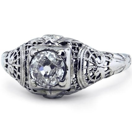 Art Nouveau Diamond Vintage Ring