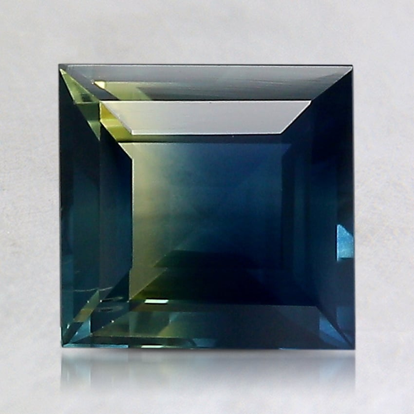 7.3x7.1mm Bi-Color Princess Sapphire