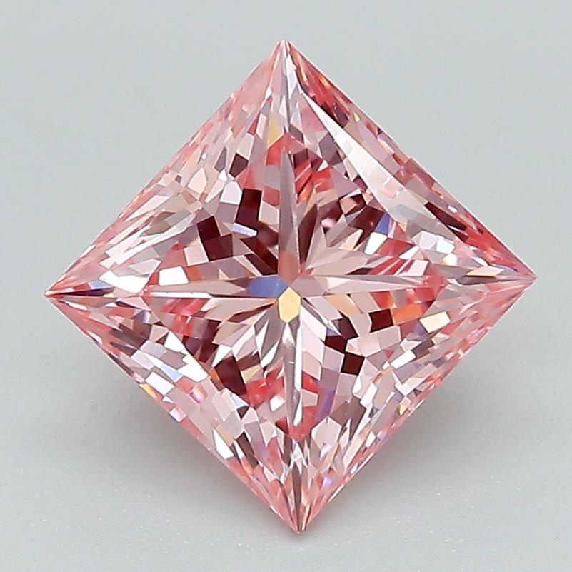 2.08 Ct. Fancy Intense Pink Princess Lab Grown Diamond