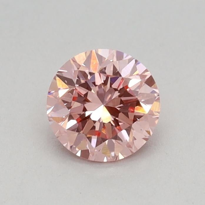 0.39 Ct. Fancy Vivid Pink Round Lab Grown Diamond