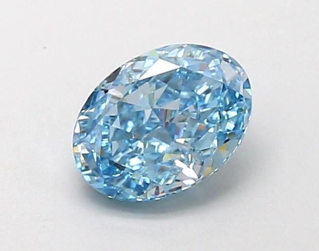 1.04 Ct. Fancy Vivid Blue Oval Lab Grown Diamond