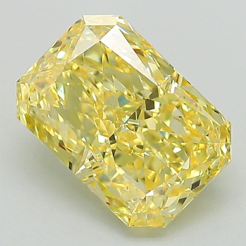 2.41 Ct. Fancy Intense Yellow Radiant Lab Grown Diamond