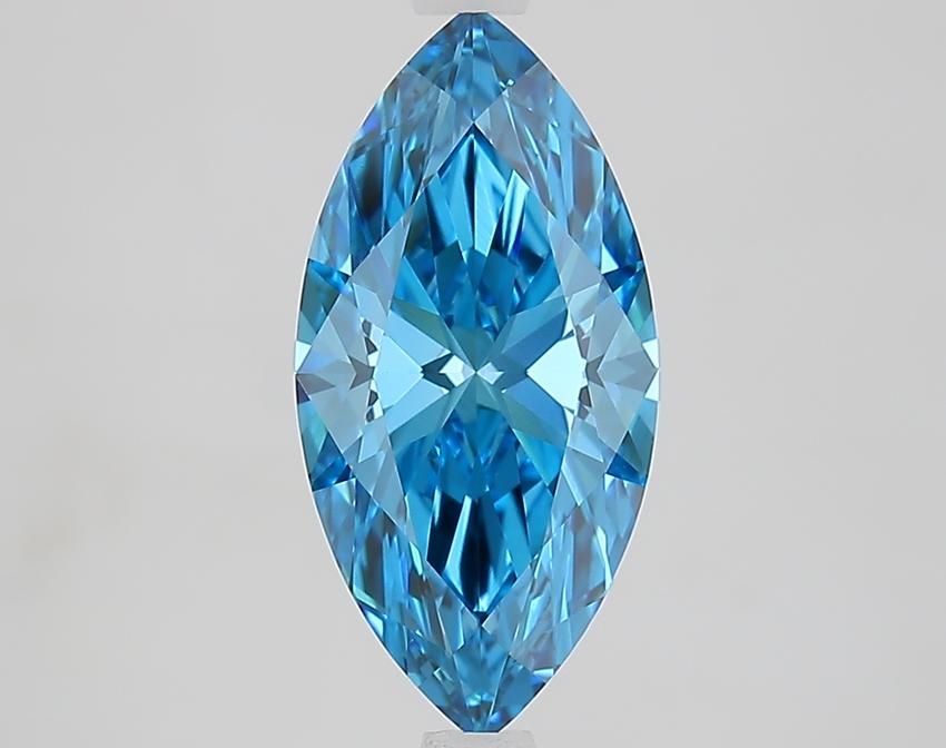 2.24 Ct. Fancy Vivid Blue Marquise Lab Grown Diamond