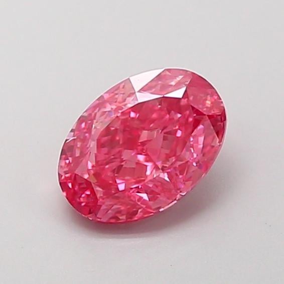 1.06 Ct. Fancy Vivid Pink Oval Lab Grown Diamond