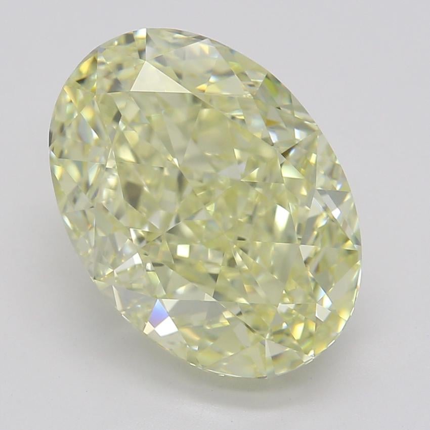 3.13 Ct. Fancy Light Yellow Oval Diamond