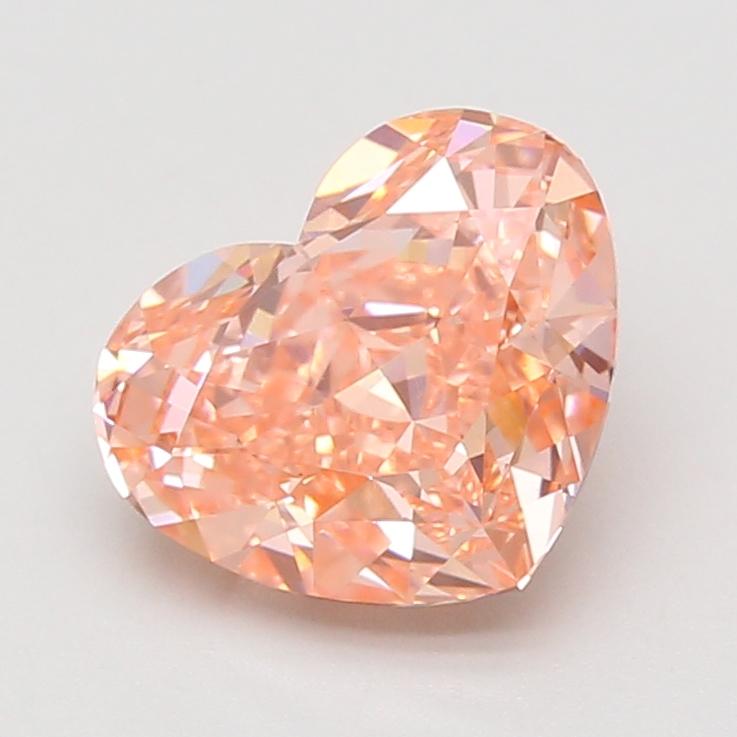 2.84 Ct. Fancy Vivid Pink Heart Lab Grown Diamond