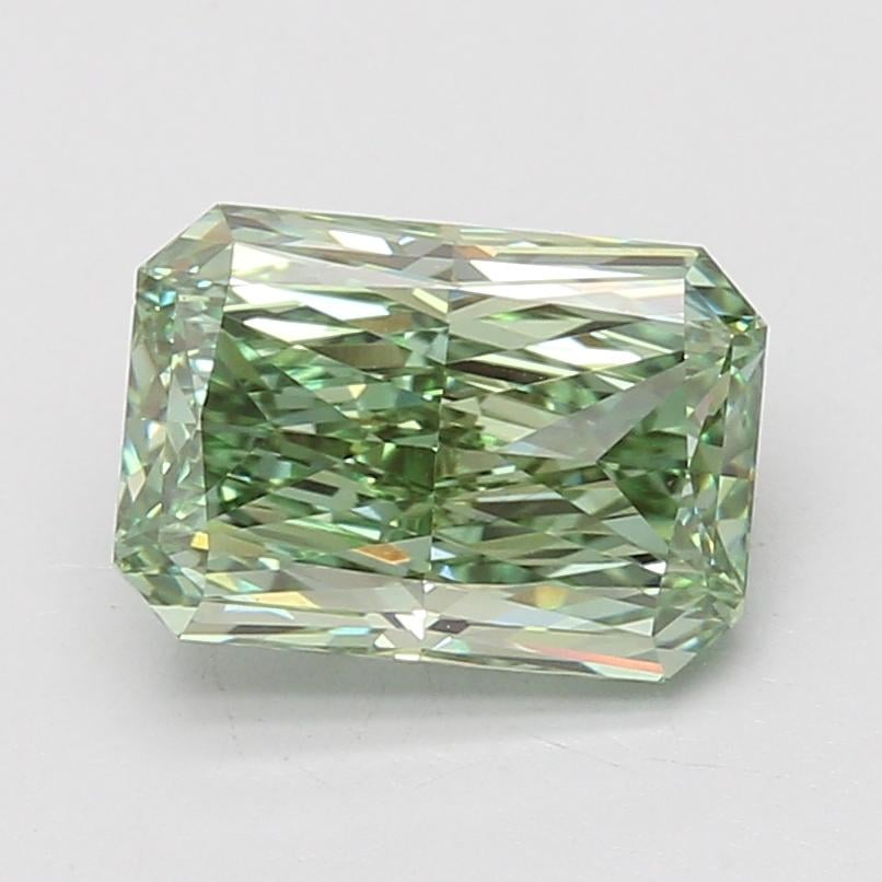 2.91 Ct. Fancy Vivid Green Radiant Lab Grown Diamond