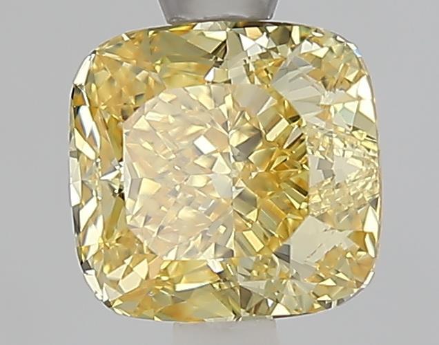1.53 Ct. Fancy Vivid Yellow Yellow Cushion Lab Grown Diamond