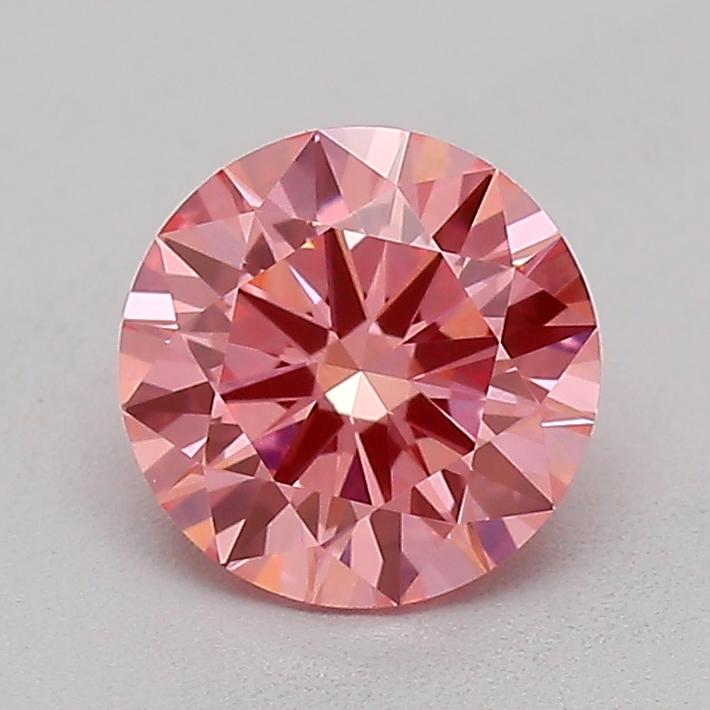 0.60 Ct. Fancy Vivid  Pink Round Lab Grown Diamond