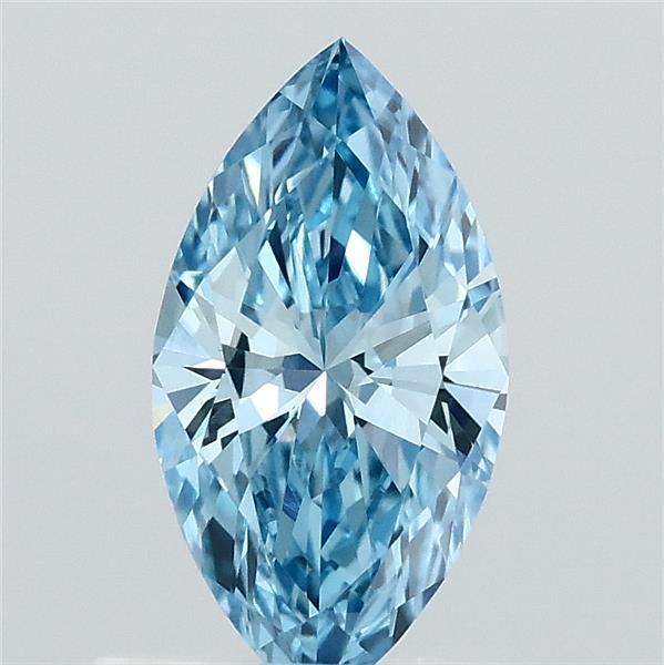 0.62 Ct. Fancy Vivid  Blue Marquise Lab Grown Diamond