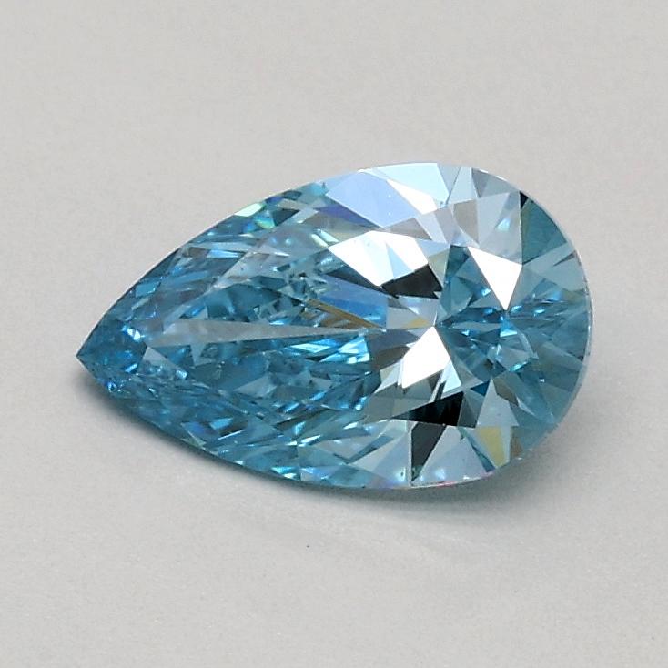 0.50 Ct. Fancy Vivid Blue Pear Lab Grown Diamond