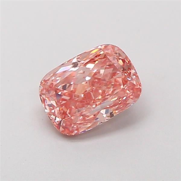 1.04 Ct. Fancy Vivid Pink Cushion Lab Grown Diamond