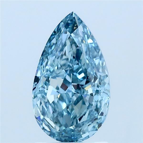 1.60 Ct. Fancy Vivid Blue Pear Lab Grown Diamond