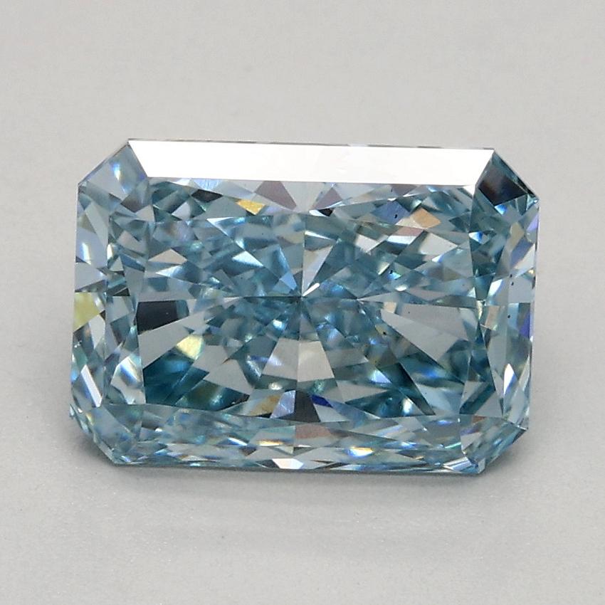1.61 Ct. Fancy Vivid Blue Radiant Lab Grown Diamond
