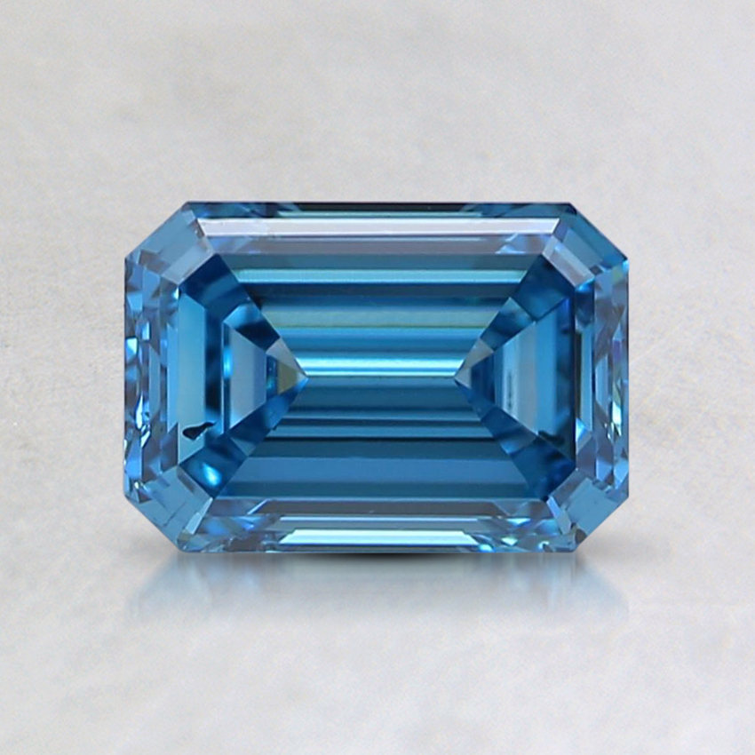 1.01 Ct. Fancy Vivid Blue Emerald Lab Grown Diamond