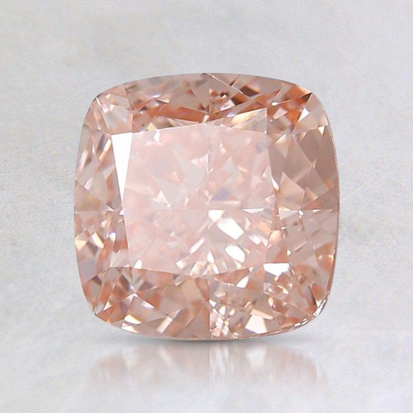 1.64 Ct. Fancy Intense Orangy Pink Cushion Lab Grown Diamond