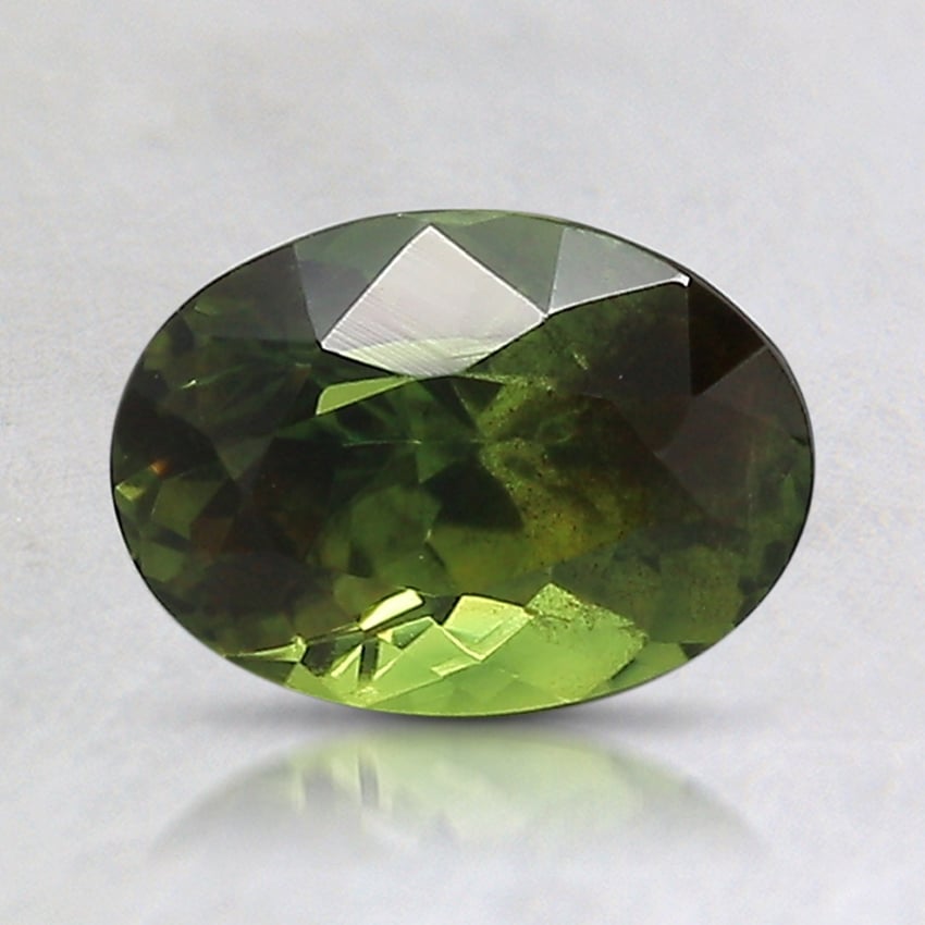 7.7x5.6mm Unheated Green Oval Sapphire