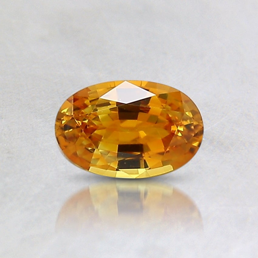 5.9x3.9mm Orange Oval Montana Sapphire