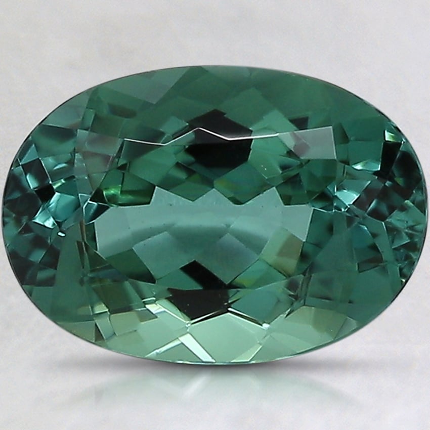 10.3x7.2mm Unheated Green Oval Tourmaline