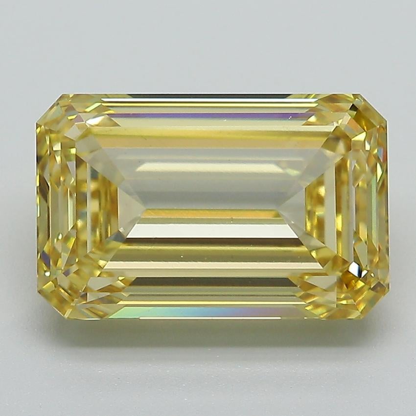 5.50 Ct. Fancy Intense Yellow Emerald Lab Grown Diamond